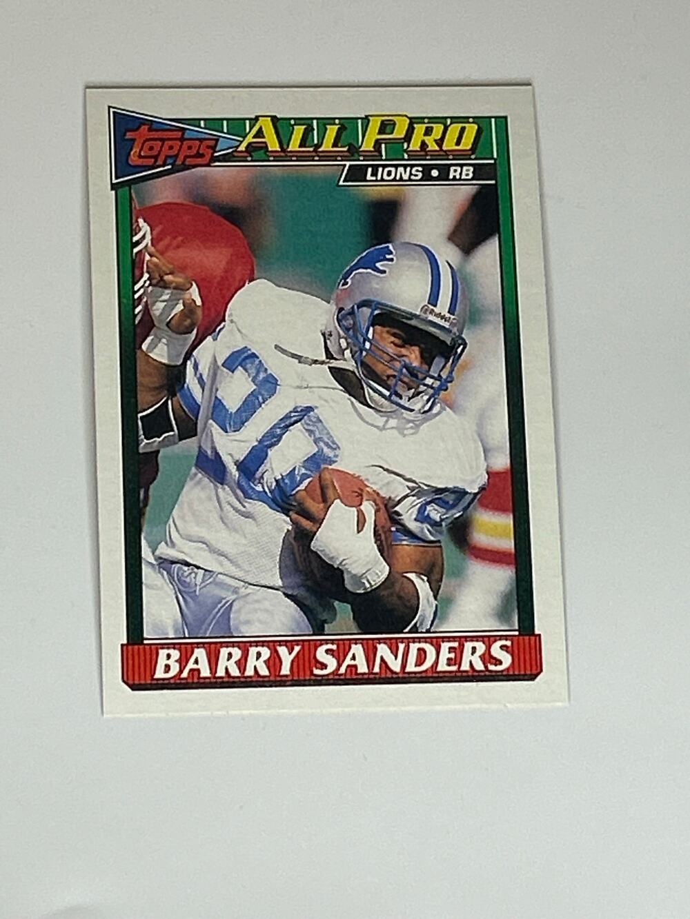 1991 Topps Barry Sanders All-Pro #415 Detroit Lions Vintage Football Card HOF